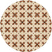 Square Patterned Golden Blonde Gold Rug, pat2424org