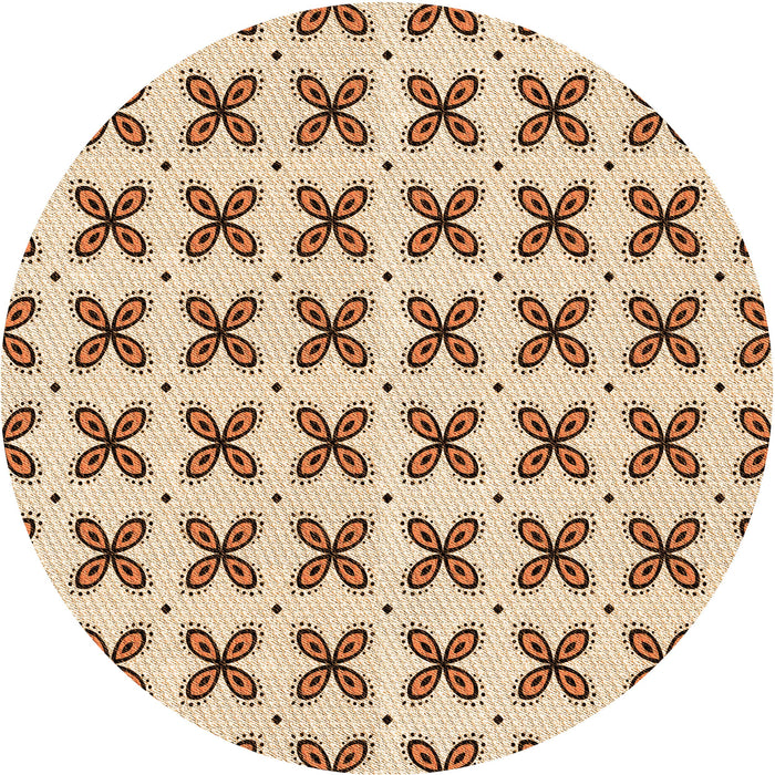 Square Machine Washable Transitional Golden Blonde Gold Rug in a Living Room, wshpat2424org