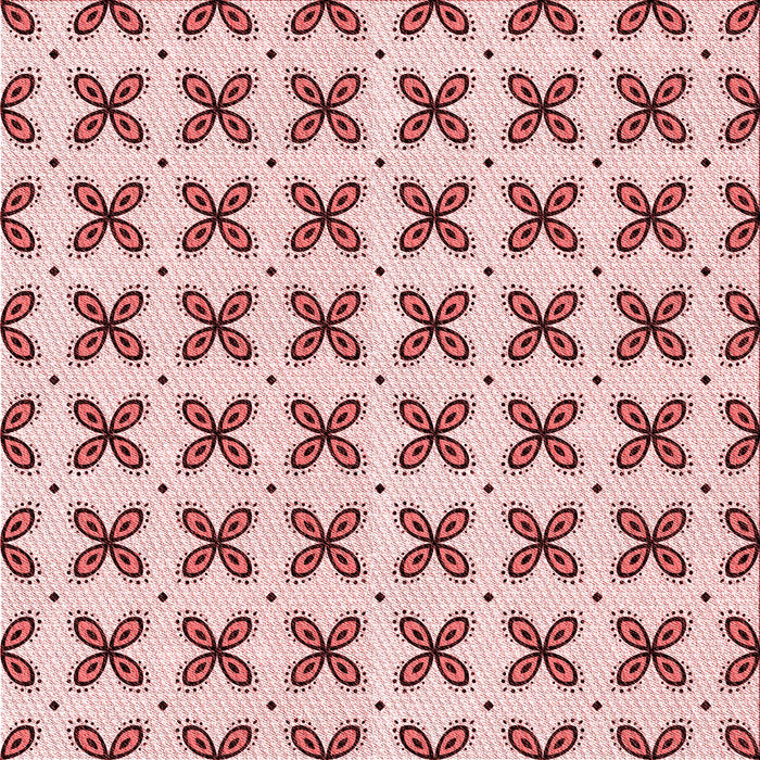 Round Patterned Light Rose Pink Rug, pat2424rd