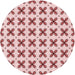 Square Machine Washable Transitional Light Rose Pink Rug in a Living Room, wshpat2424rd