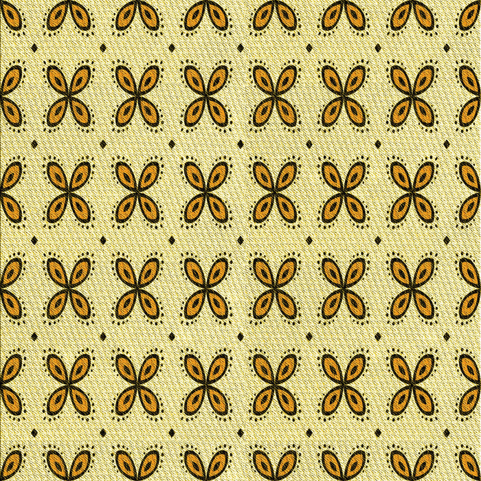 Patterned Dark Golden Brown Rug, pat2424yw