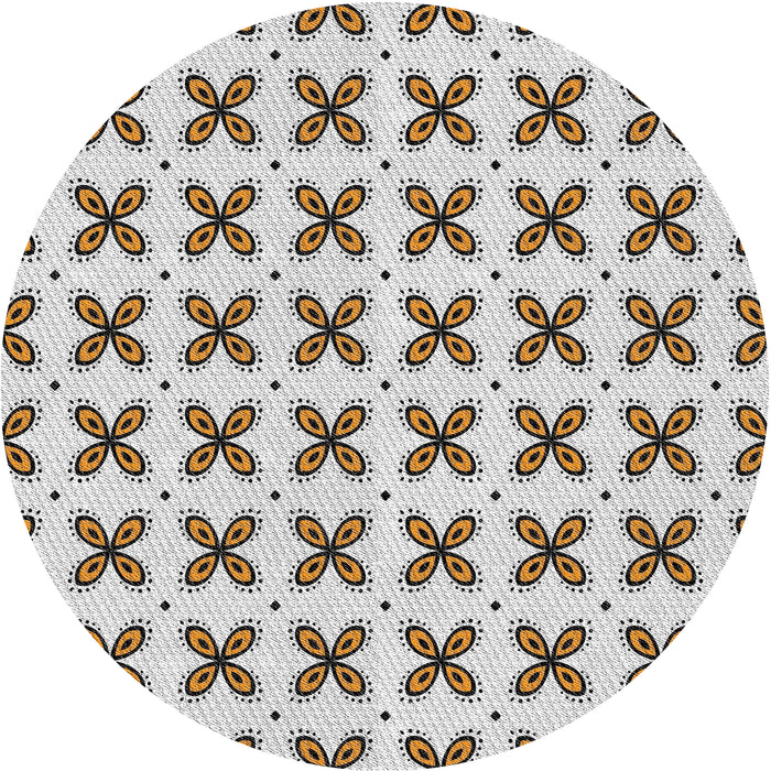 Square Machine Washable Transitional Off White Beige Rug, wshpat2424