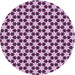 Square Patterned Plum Purple Rug, pat2425pur