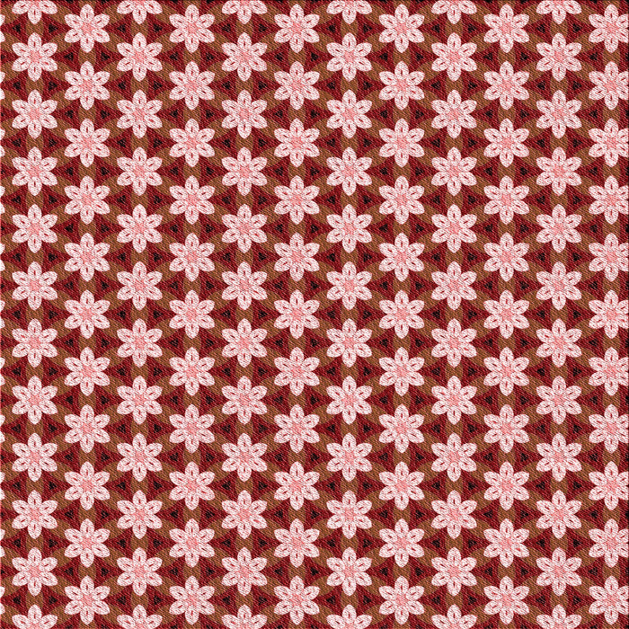 Round Patterned Pastel Pink Rug, pat2425rd