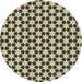 Sideview of Patterned Light Green Novelty Rug, pat2425