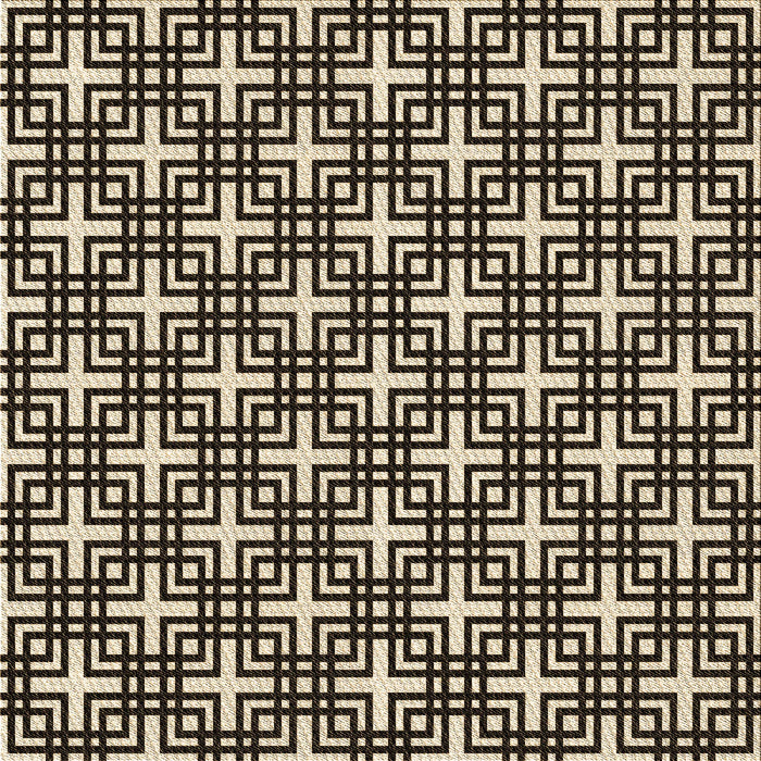 Round Patterned Midnight Gray Rug, pat2426brn