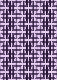 Machine Washable Transitional Dark Purple Rug, wshpat2426pur