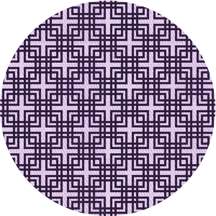 Square Patterned Dark Purple Rug, pat2426pur