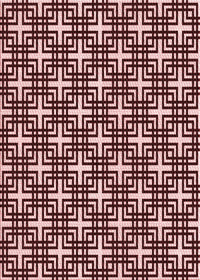 Machine Washable Transitional Pink Rug, wshpat2426rd