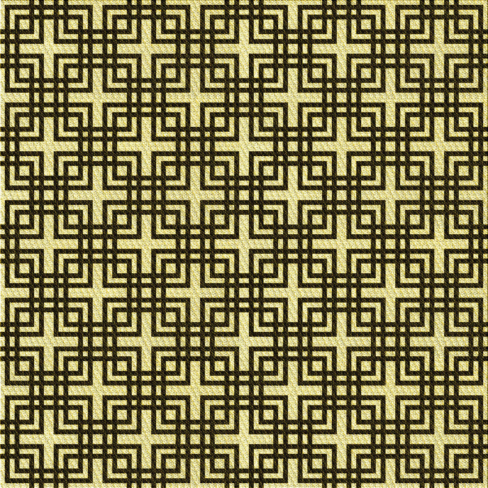 Round Patterned Black Brown Rug, pat2426yw