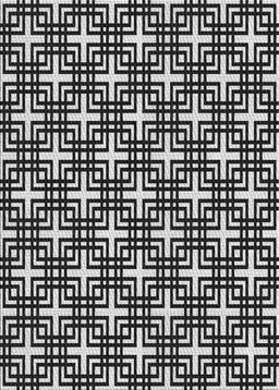 Patterned Gray Novelty Rug, pat2426