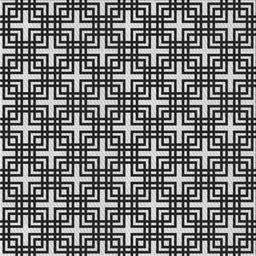 Square Patterned Gray Novelty Rug, pat2426