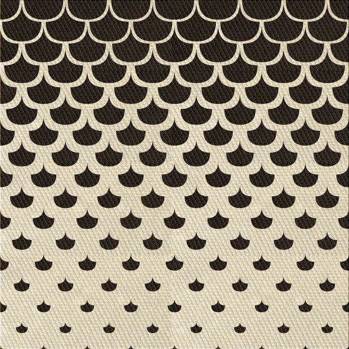 Round Machine Washable Transitional Chocolate Brown Rug, wshpat2427brn