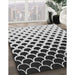 Patterned Black Rug in Family Room, pat2427gry