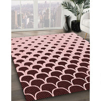 Patterned Pink Rug, pat2427rd