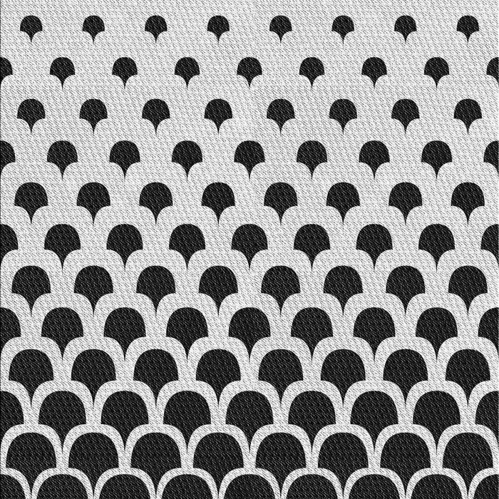 Patterned Platinum Gray Novelty Rug, pat2427