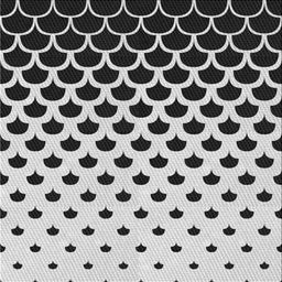 Square Patterned Platinum Gray Novelty Rug, pat2427