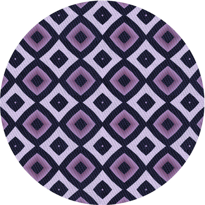 Square Patterned Night Blue Rug, pat2428blu