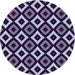 Square Patterned Night Blue Rug, pat2428blu