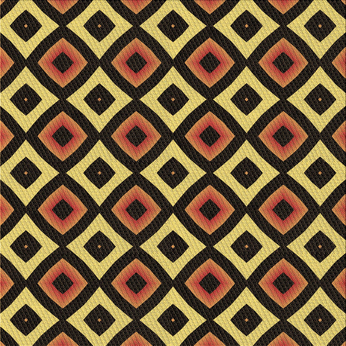 Round Patterned Black Brown Rug, pat2428brn