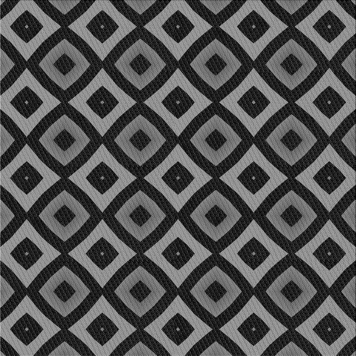 Round Patterned Midnight Gray Rug, pat2428gry