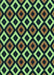 Machine Washable Transitional Green Rug, wshpat2428lblu