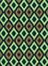 Patterned Green Rug, pat2428lblu