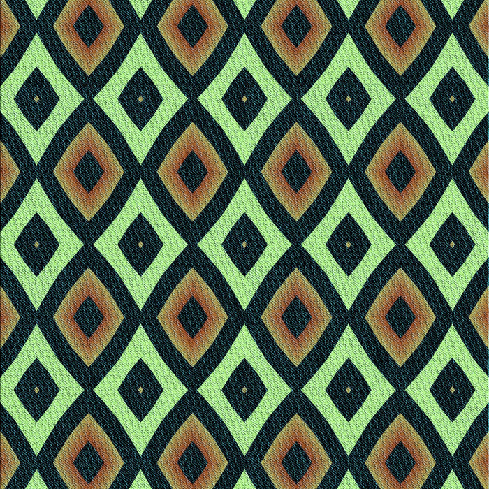 Patterned Green Rug, pat2428lblu