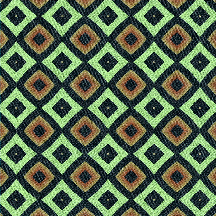 Round Patterned Green Rug, pat2428lblu