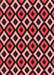 Patterned Red Red Rug, pat2428rd