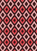 Machine Washable Transitional Red Rug, wshpat2428rd