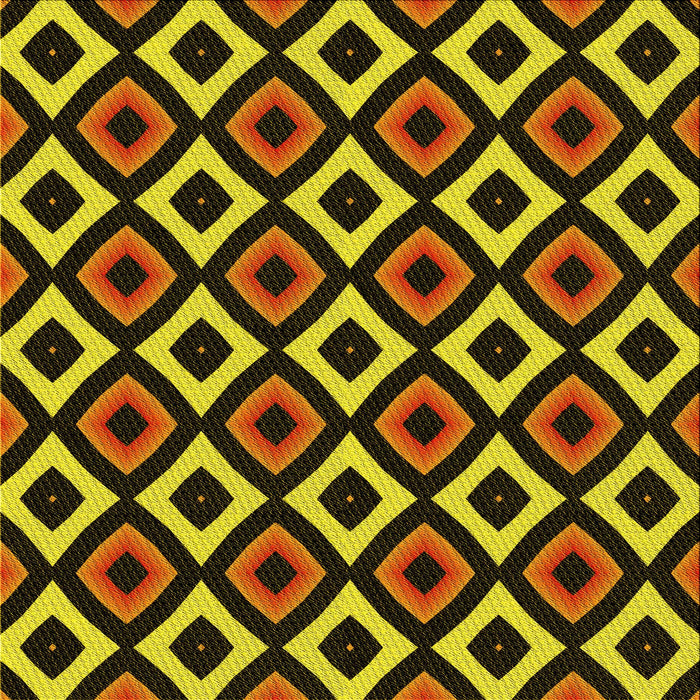 Round Patterned Yellow Rug, pat2428yw