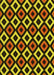 Patterned Yellow Rug, pat2428yw