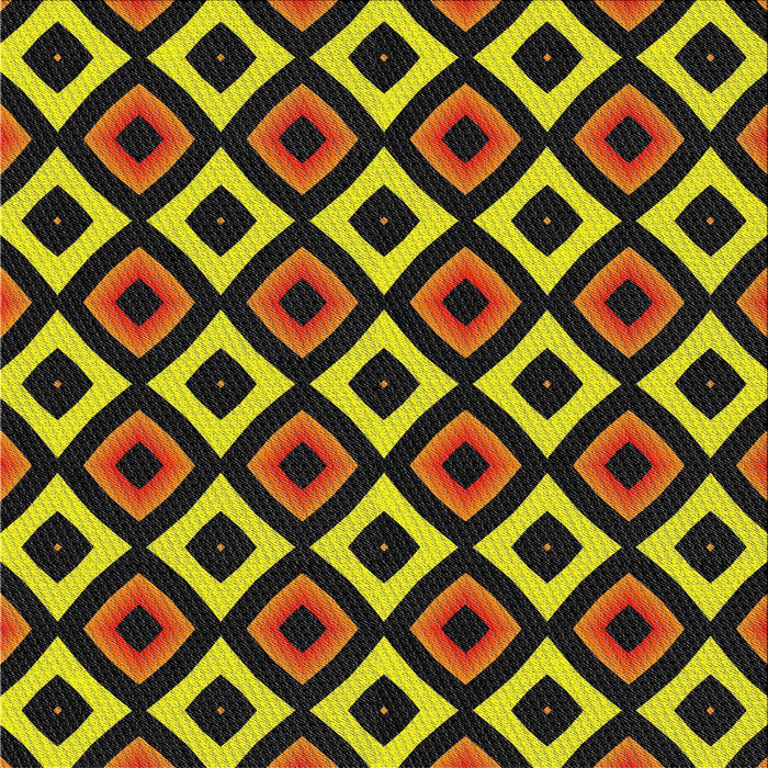 Square Patterned Black Brown Novelty Rug, pat2428