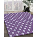 Machine Washable Transitional Purple Mimosa Purple Rug in a Family Room, wshpat2429blu