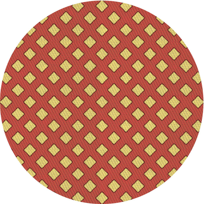 Square Machine Washable Transitional Orange Rug in a Living Room, wshpat2429brn