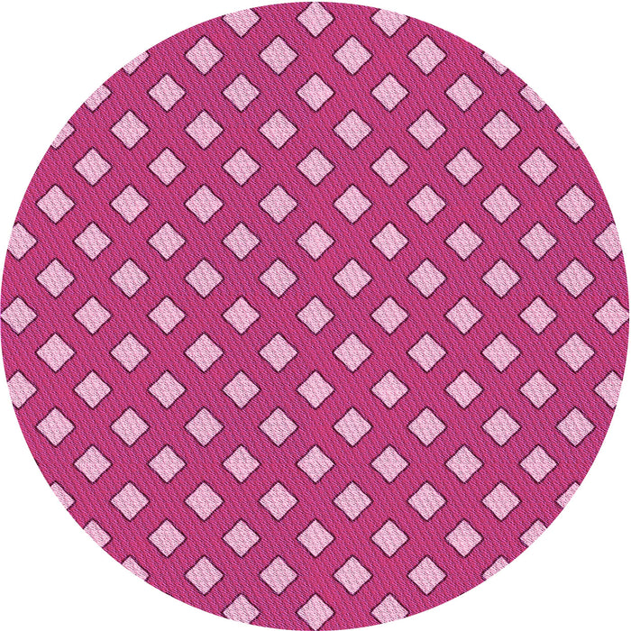Square Patterned Raspberry Red Rug, pat2429pur