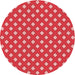 Square Patterned Red Rug, pat2429rd