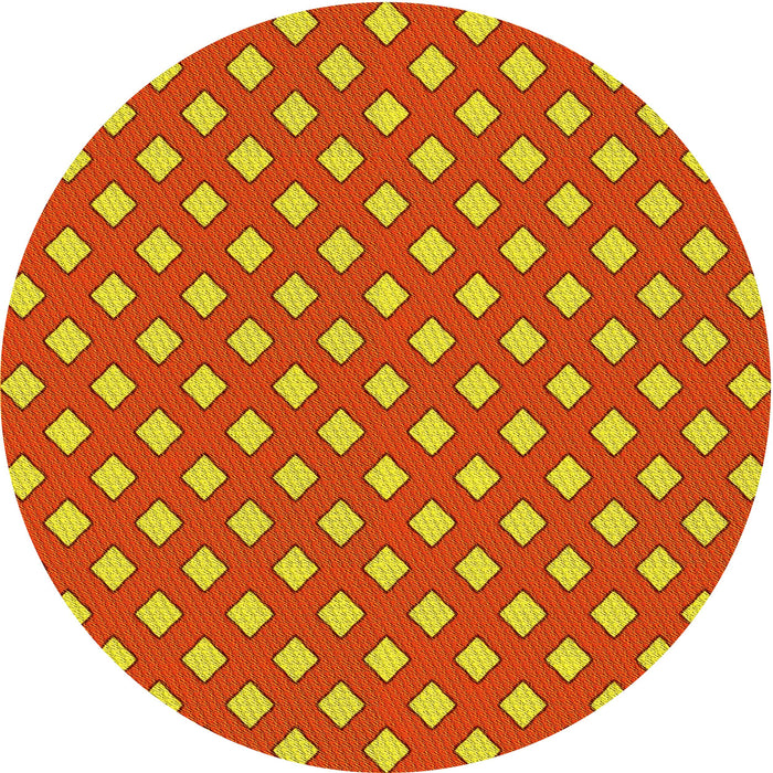 Square Patterned Red Rug, pat2429yw