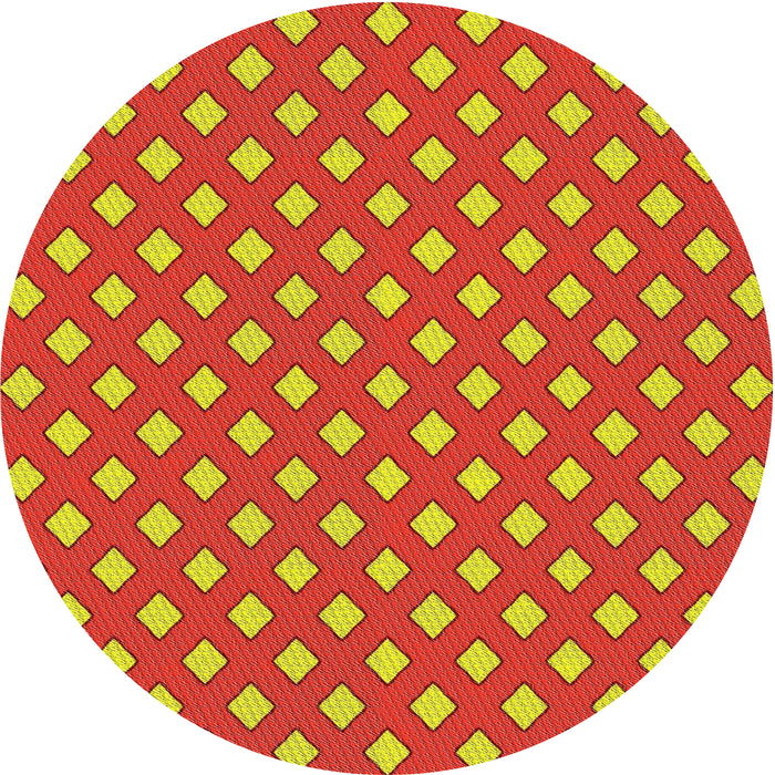 Square Machine Washable Transitional Yellow Rug, wshpat2429