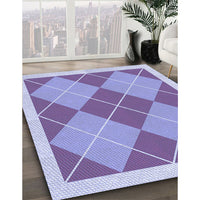 Patterned Blue Rug, pat243blu