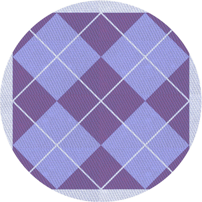 Square Patterned Blue Rug, pat243blu