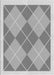 Machine Washable Transitional Gray Rug, wshpat243gry