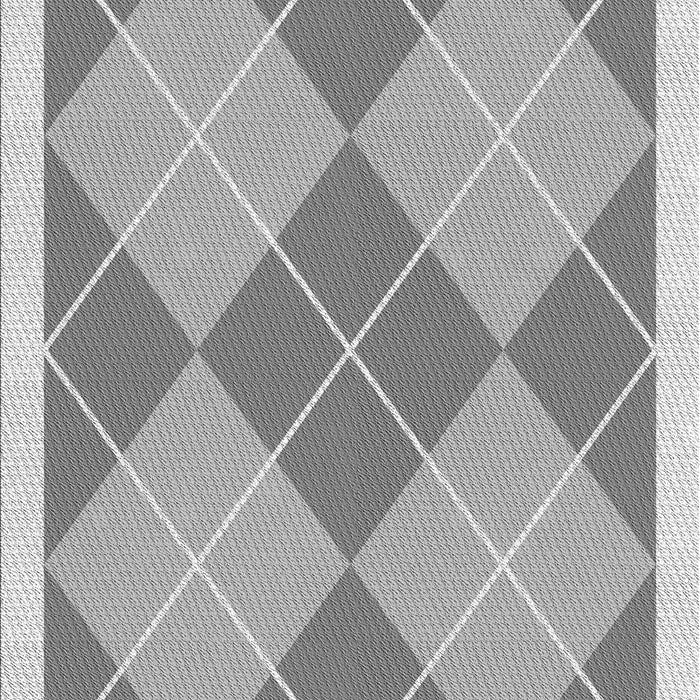 Machine Washable Transitional Gray Rug, wshpat243gry