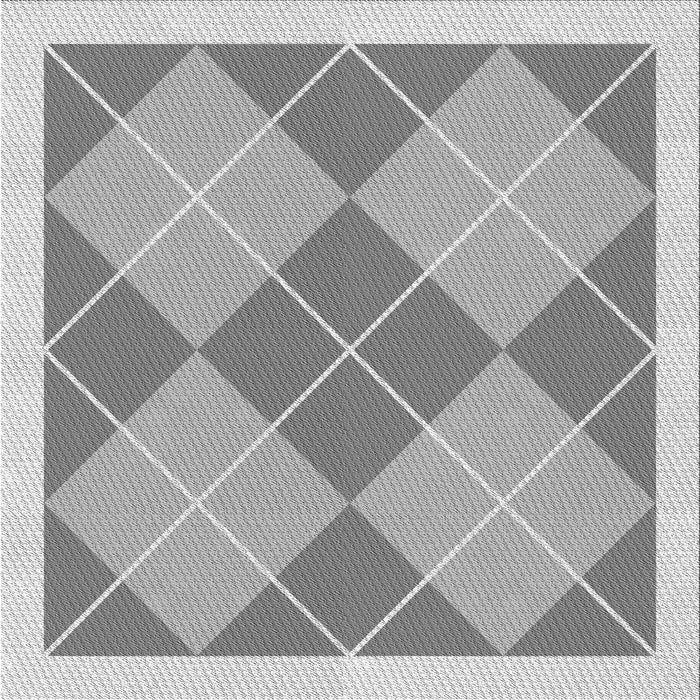 Round Machine Washable Transitional Gray Rug, wshpat243gry