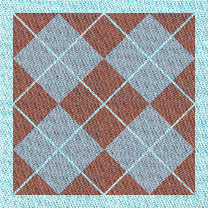 Round Patterned Rust Pink Rug, pat243lblu
