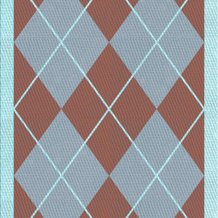 Machine Washable Transitional Rust Pink Rug, wshpat243lblu