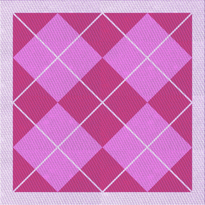 Round Patterned Violet Purple Rug, pat243pur