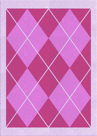 Machine Washable Transitional Violet Purple Rug, wshpat243pur