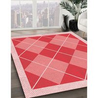 Patterned Pastel Pink Rug, pat243rd